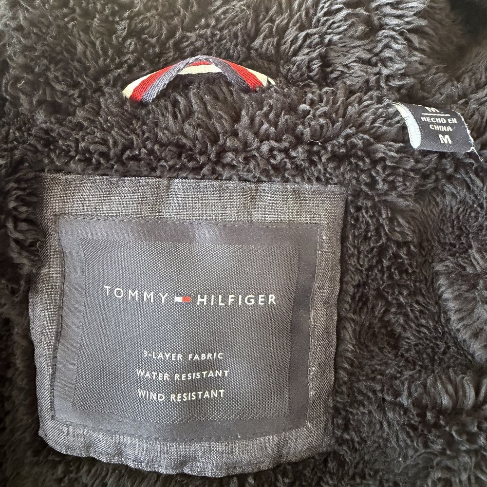 Kids Youth Size M Tommy Hilfiger 3 Layer Hooded Fleece Lined Jacket‎ - Picture 13 of 16